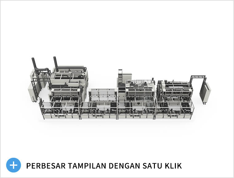 Line perakitan tangki hidrogen