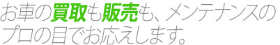 厳選された中古車をお届けします。